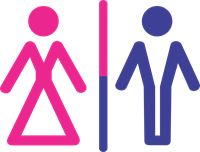 toilete man and woman Logo Vector (.CDR) Free Download