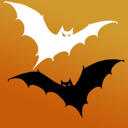 Angry Bats Halloween Stencil - Craft stencils for DIY Halloween ...