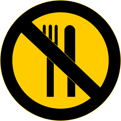 Free Stock Photos | Illustration Of A No Food Warning Sign ...