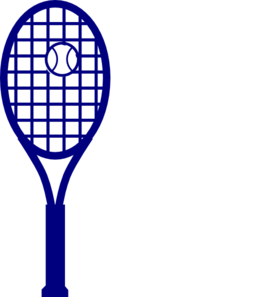 Blue Tennis Racket Clip Art - vector clip art online ...