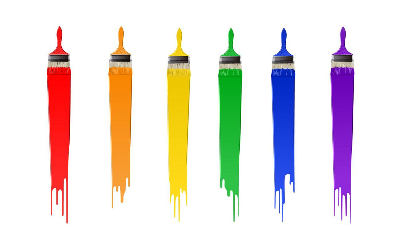 Colorful Paint Brush 1920x1200 Wallpapers Download Desktop on ...