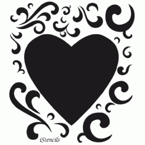 Free Printable Heart Stencils from iStencils | Stencil Search
