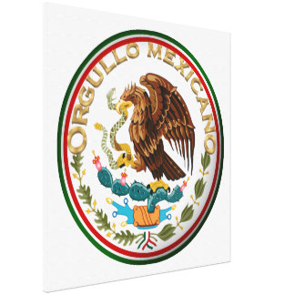 Mexican Flag Canvas Prints, Mexican Flag Wrapped Canvas Photo Print