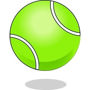 Tennis Ball Clipart Image - Cartoon image of a tennis ball b ...