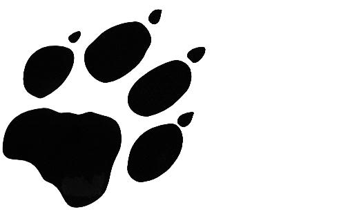 Wolf paw logo clipart