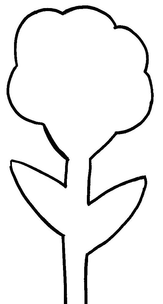 Flower With Stem Template ClipArt Best