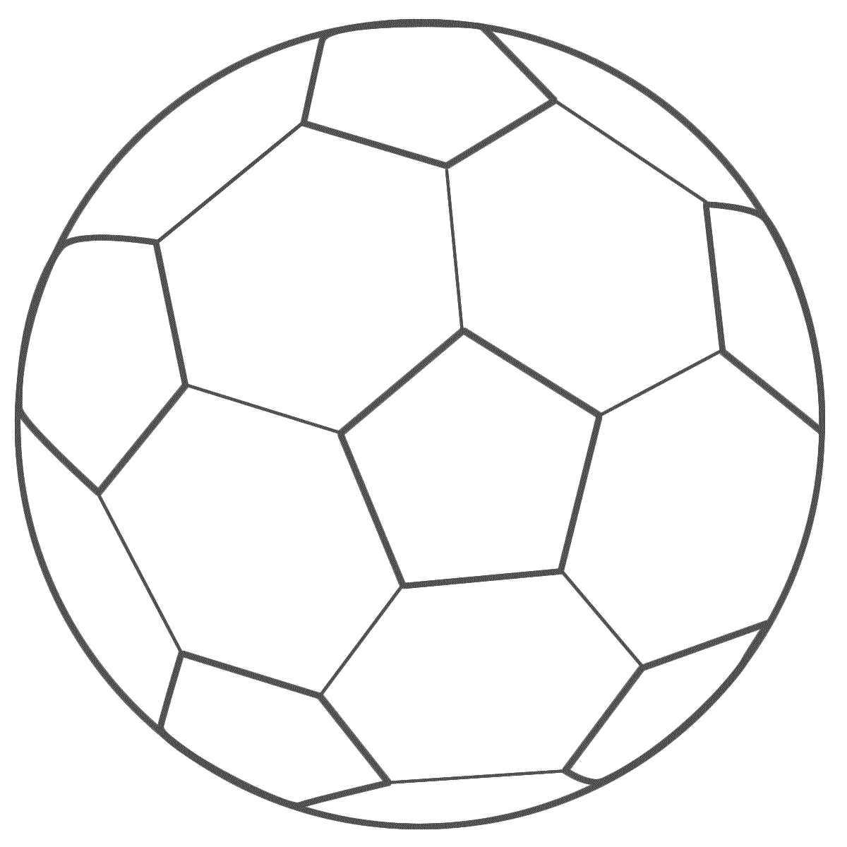 Soccer Ball Outline