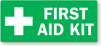 Adhesive Vinyl First Aid with Symbol Label, SKU: LB-0932