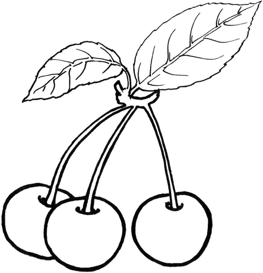 39 Fruit Coloring Pages Fruits printable coloring pages - ColoringPin