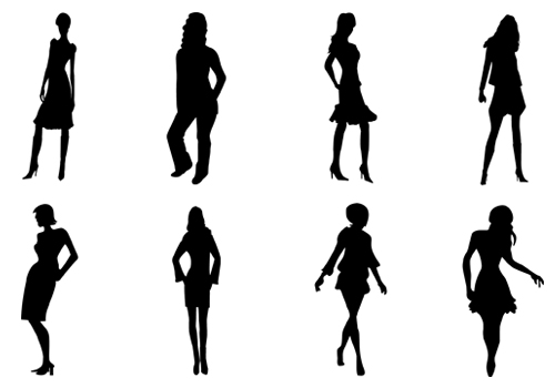 1000+ images about People Silhouette Vector