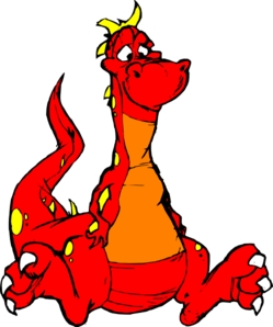 Cute Red Dragon Clipart - Free Clipart Images