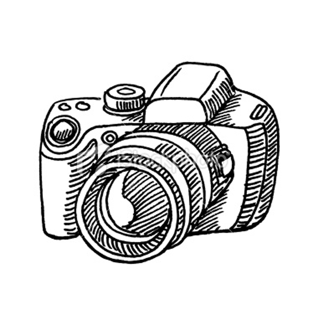 camera sketch clipart - photo #14