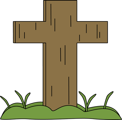 Easter Cross in the Grass Clip Art - Easter Cross in the Grass Image