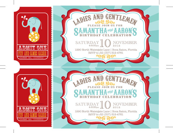 Printable Carnival Tickets