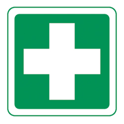 First Aid Sign Symbol Green at $7.87 in Safety Equipment