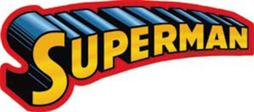 Amazon.com: Licenses Products DC Comics Superman Text Logo Sticker ...
