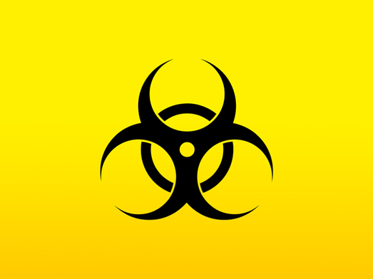 Biohazard Symbol Stencil Clipart - Free to use Clip Art Resource