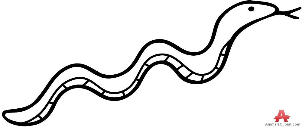 Snake clip art black and white