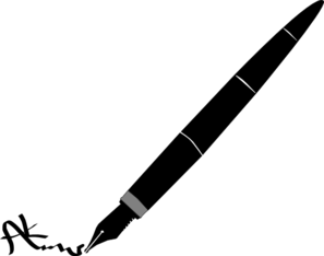 451 views Pen signature clipart