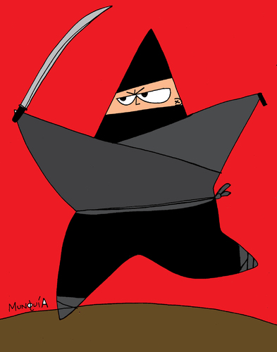 Ninja Star By Munguia | Media & Culture Cartoon | TOONPOOL