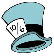Mad hatter top hat clipart