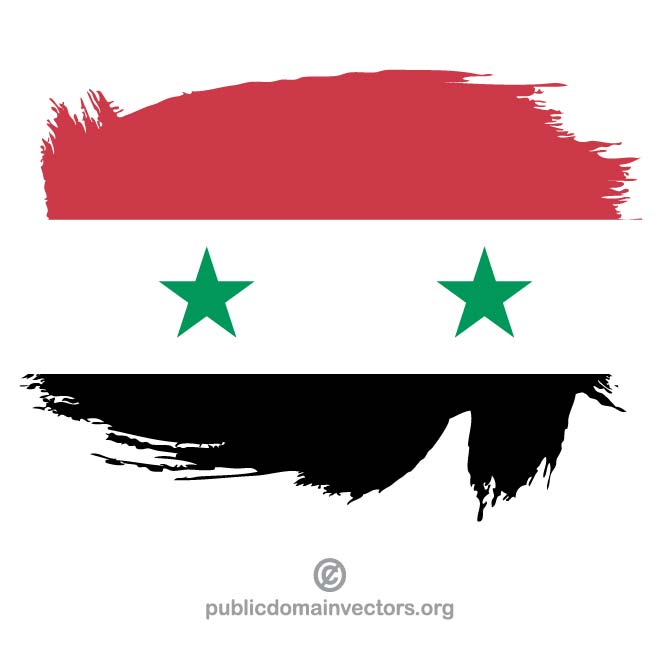 FLAG OF ARAB REPUBLIC OF SYRIA - Download at Vectorportal