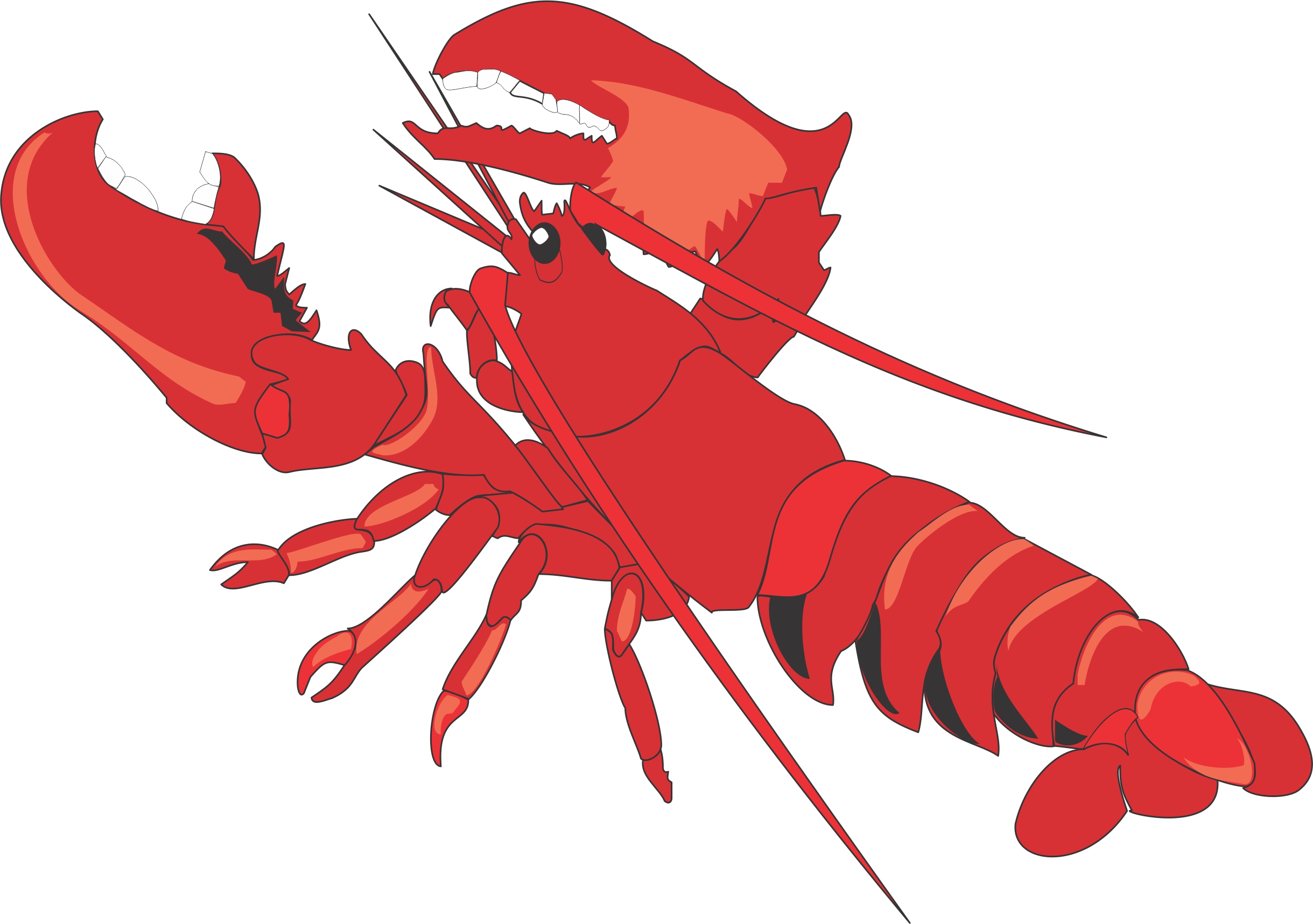 Lobster crawfish clipart free clipart images - dbclipart.com