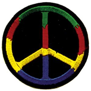 Amazon.com: Hippie Peace Symbol Sign Logo Embroidered Iron On Patch