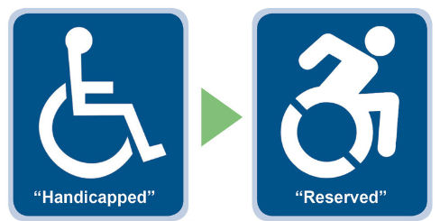 CT News Junkie | Proposal to Change Handicapped Parking Signs Gets ...