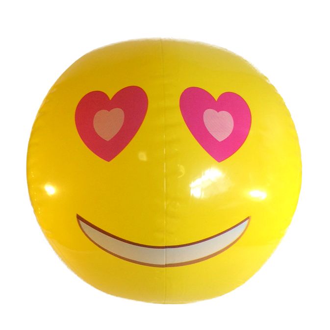 Emoji Beach Ball |Heart Eyes Face | Emoticon Inflatable
