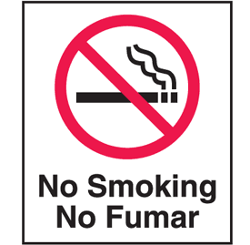 No Smoking Signs - No Smoking No Fumar (
