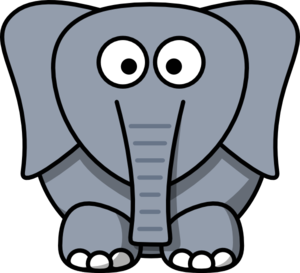 Cartoon Elephant clip art - vector clip art online, royalty free ...