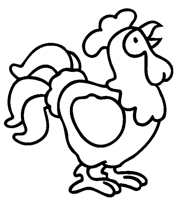 Farm animal coloring pages,simple coloring pictures