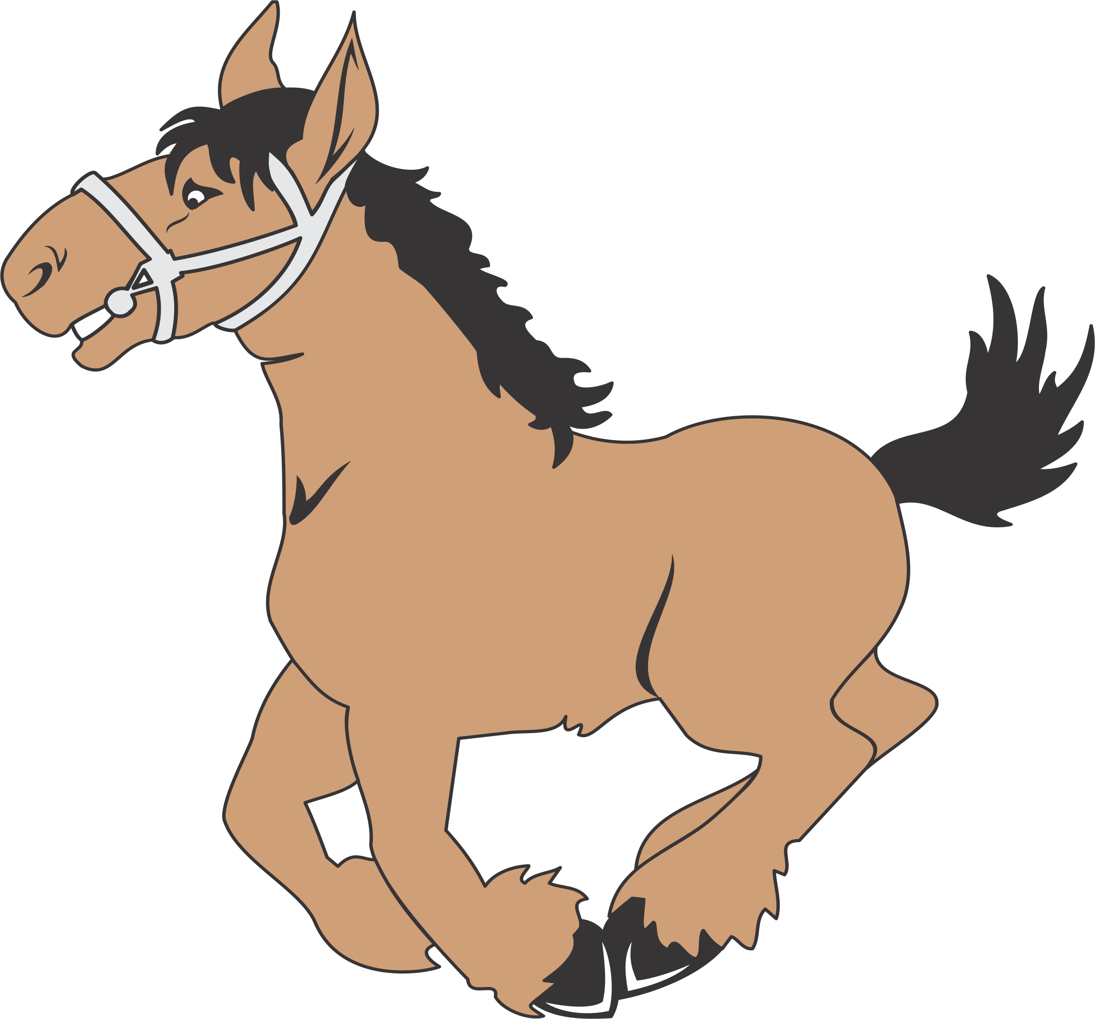 Funny Cartoon Horse
