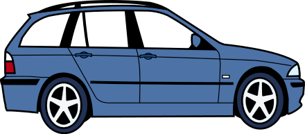 4-door hatchback clipart image.