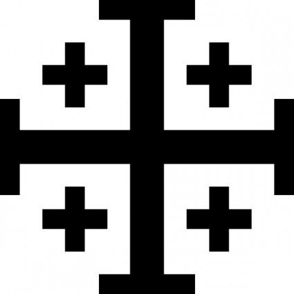 Jerusalem Cross With Cross Potent (or Crusaders' Cross), A Symbol ...