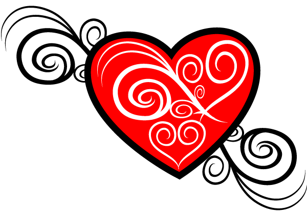 Heart Vector Image Tribal Style | Download Free Vector Graphic ...