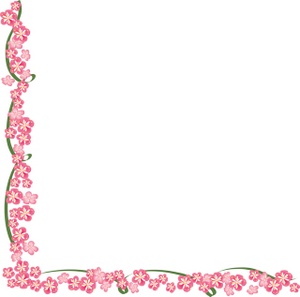 Apple Blossoms Clipart Image - Apple Blossom Page Border