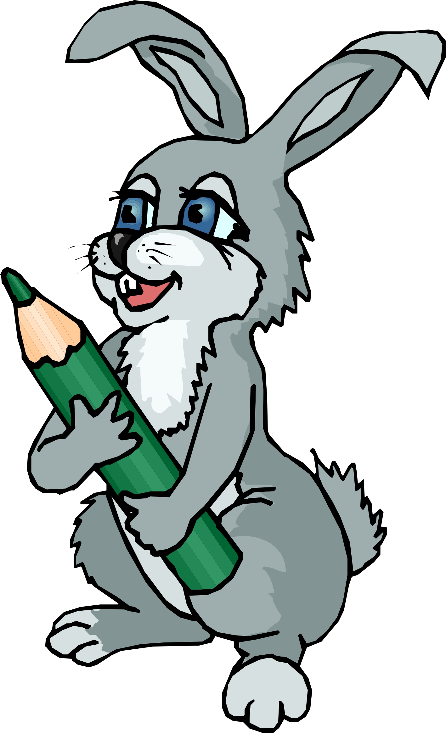 free cartoon rabbit clip art - photo #39