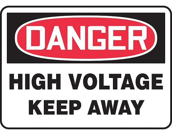 ACCUFORM SAFETY SIGN HIGH VOLTAGE PLASTIC - Caution Signs ...