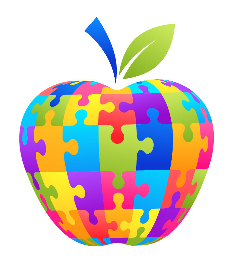 Apple Puzzle Vector Illustration Free Vector