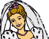 Wedding clipart. Free graphics, images & pictures of cake brides ...