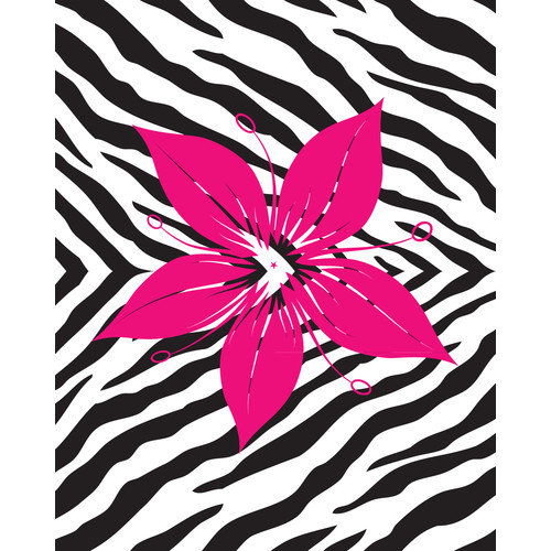 Secretly Designed Flower with Zebra Print Wall Decal: Bedding ...