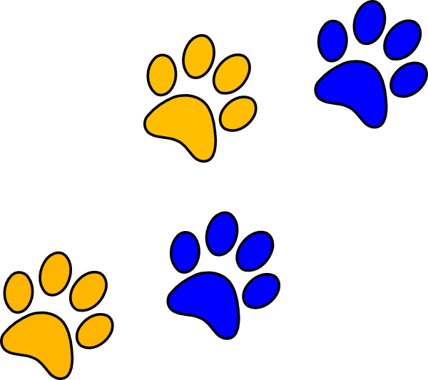 These Blue Paw Print