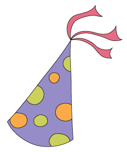 Party hat clipart no background