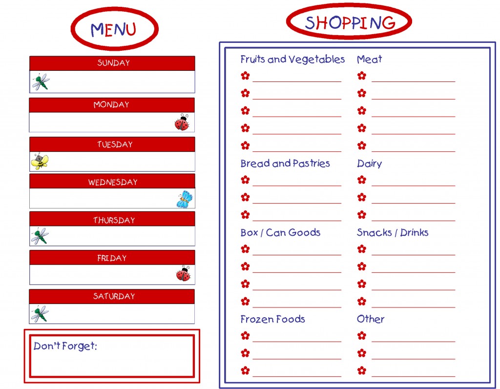 Free Printable Grocery Shopping List Template. printable grocery ...