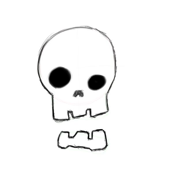 How To Draw A Cartoon Skull - ClipArt Best