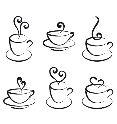 Coffee Black And White Clipart