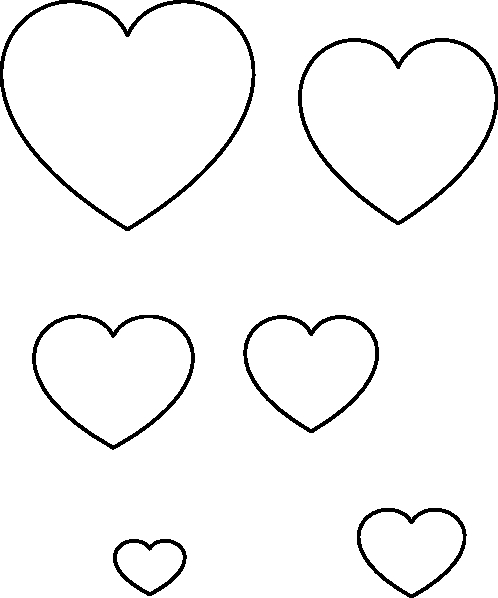 Prowess Full Page Heart Template Printable Clipart Best, Reading ...