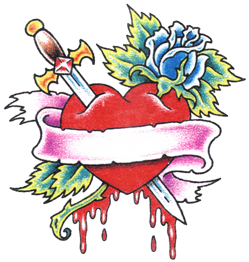 Hearts And Flowers Tattoos | Free Download Clip Art | Free Clip ...